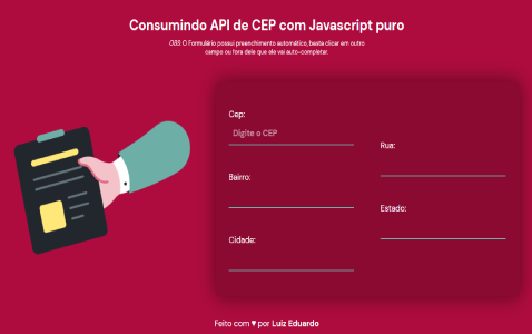 Imagem do projeto - API de CEP